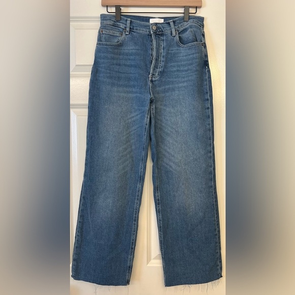 BOYISH Jeans The Mikey Authentic Comfort Stretch High Rise Wide Leg Size 27 - Picture 1 of 15